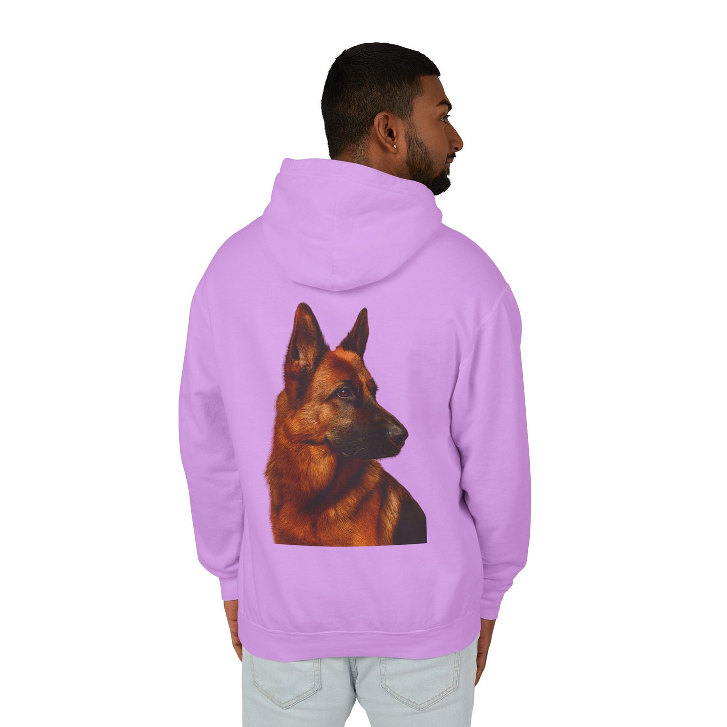 German Shepherd Head Unisex Lightweight Hoodie