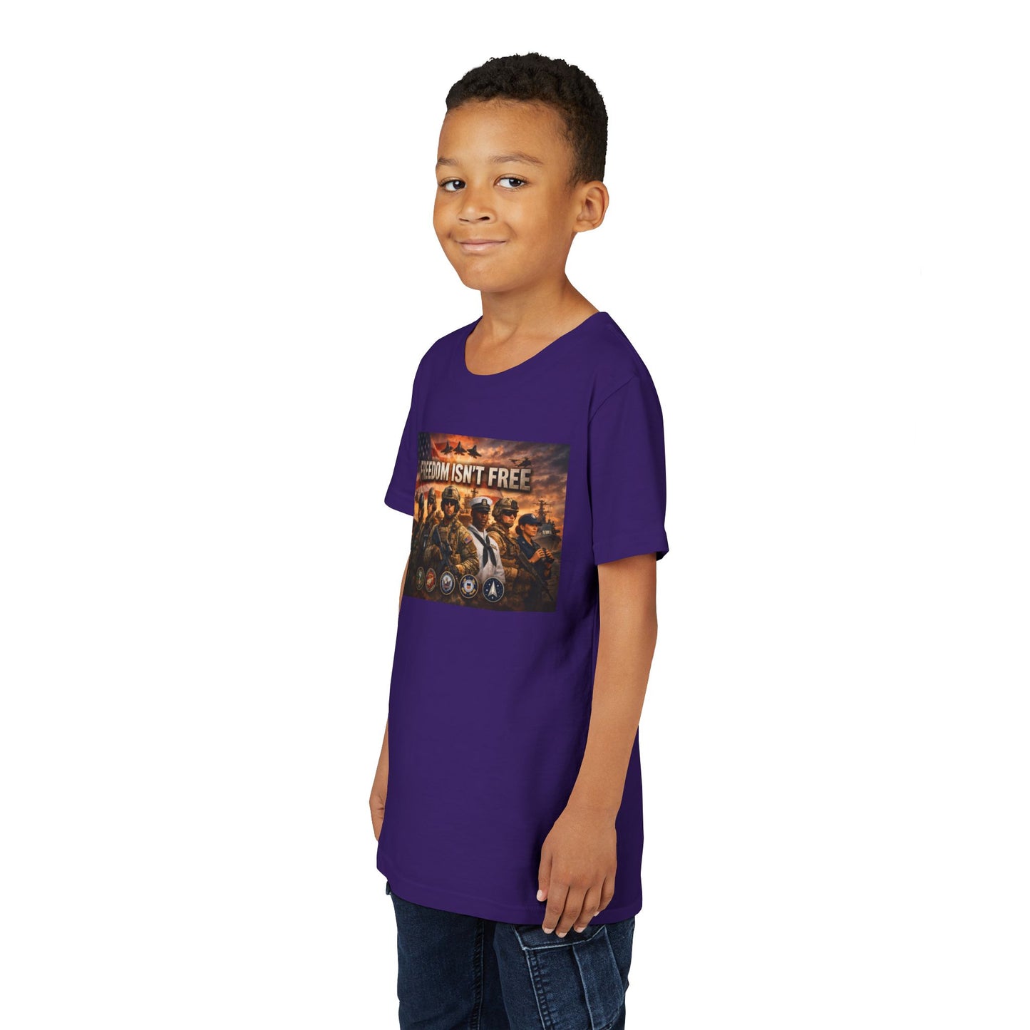 Freedom Isn't Free Youth Unisex Short Sleeve Crewneck Tee
