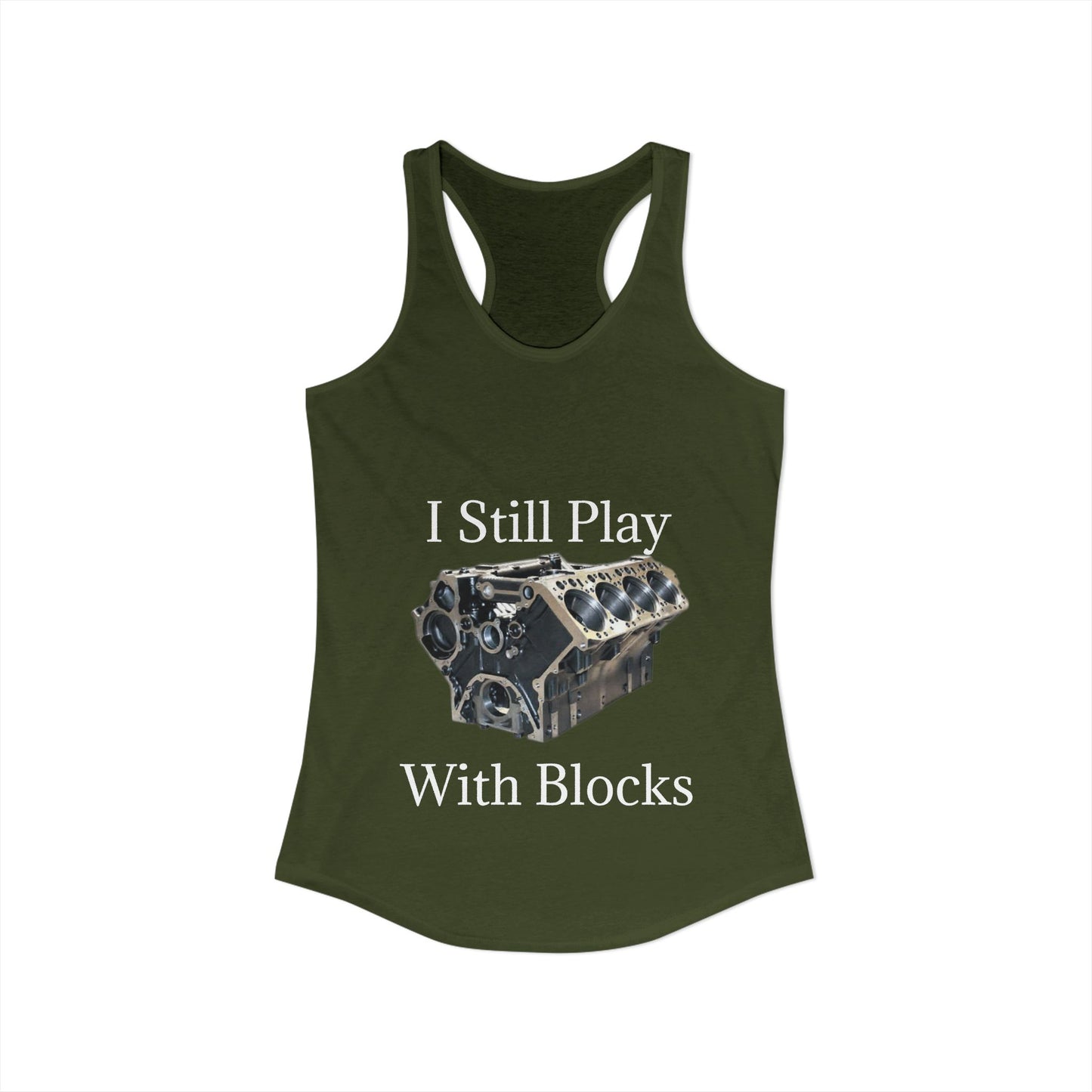 Play With Blocks Women's Racerback Tank