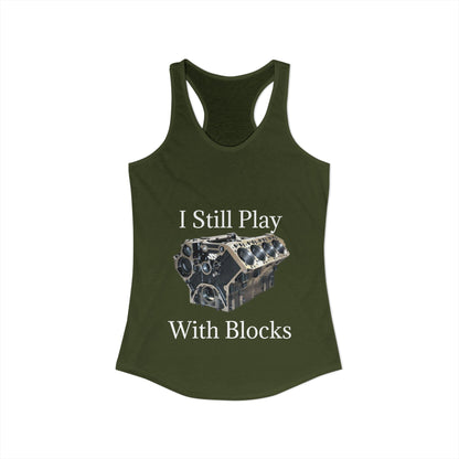 Play With Blocks Women's Racerback Tank