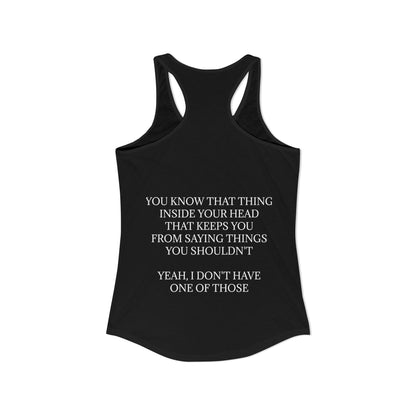 No Filter Women's Racerback Tank