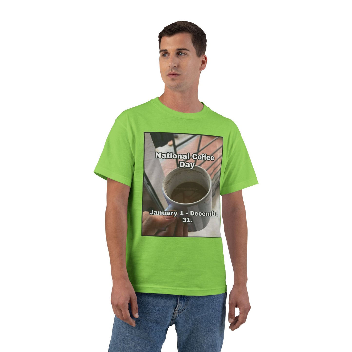National Coffee Day Men's Short-Sleeve Crewneck Tee