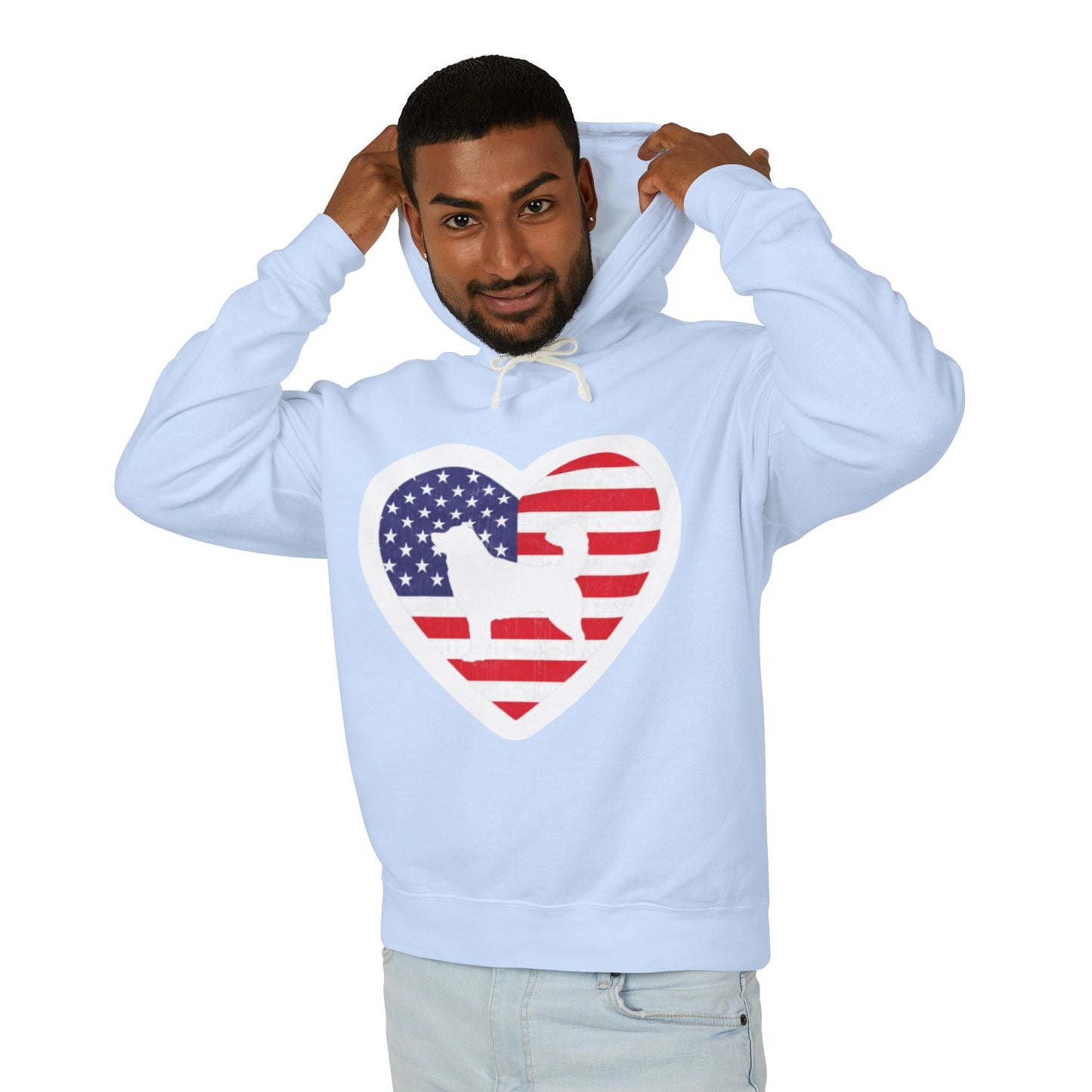 Malamute Flag Unisex Lightweight Hoodie