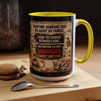 Unhinged Family 2-Tone Coffee Mug