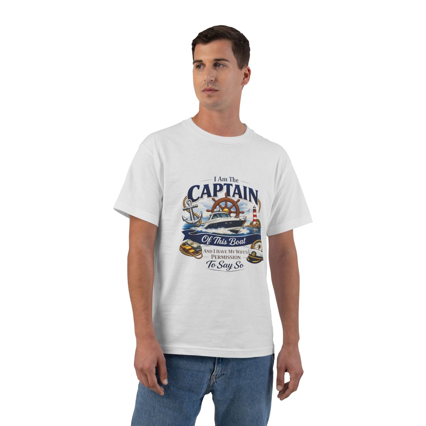 Captain Men's Short-Sleeve Crewneck Tee