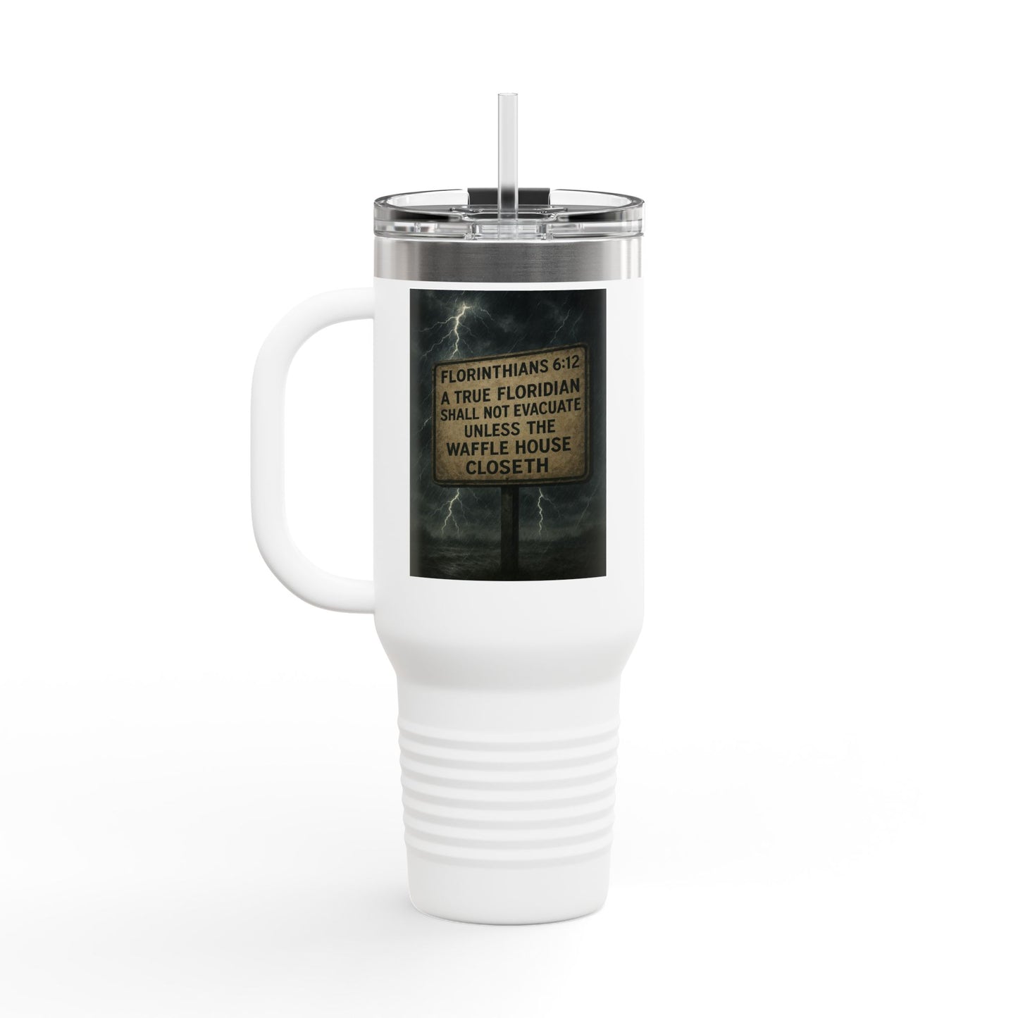 Florithians 6:12 Insulated Travel Mug