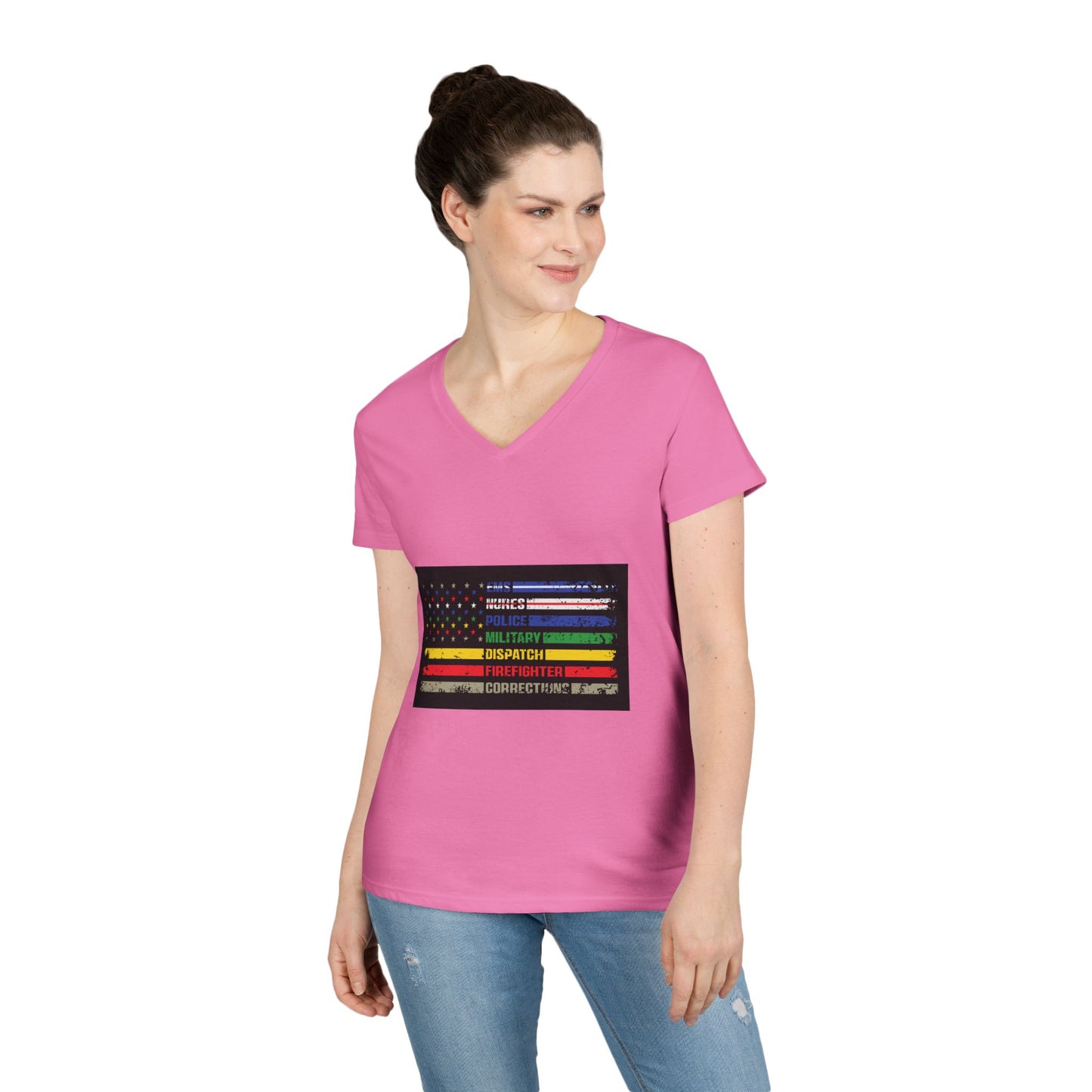First Responder Women's V-Neck T-Shirt
