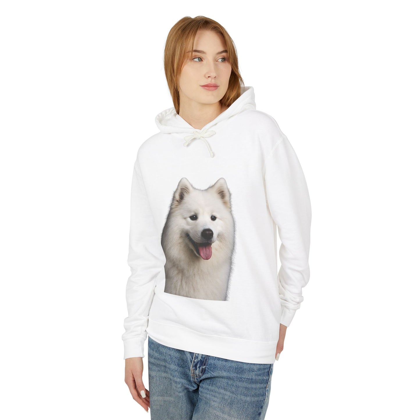 Samoyed Head Unisex Lightweight Hoodie