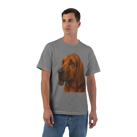 Bloodhound Head Men's Short-Sleeve Crewneck Tee