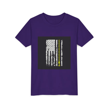 Thin Yellow Line Youth Unisex Short Sleeve Crewneck Tee