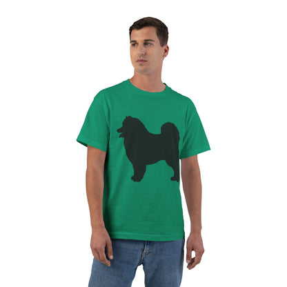 Samoyed Silhouette Men's Short-Sleeve Crewneck Tee