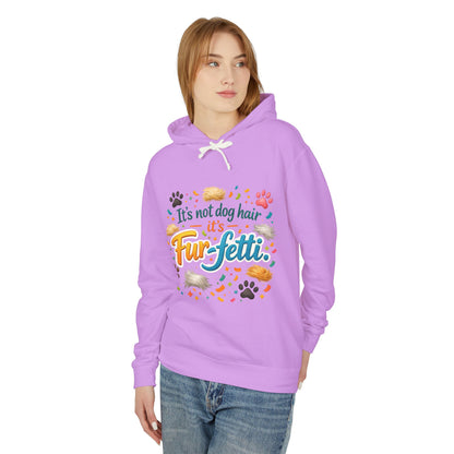 Fur-Fetti Dog Unisex Lightweight Hoodie