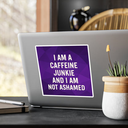 Caffeine Junkie Vinyl Decal