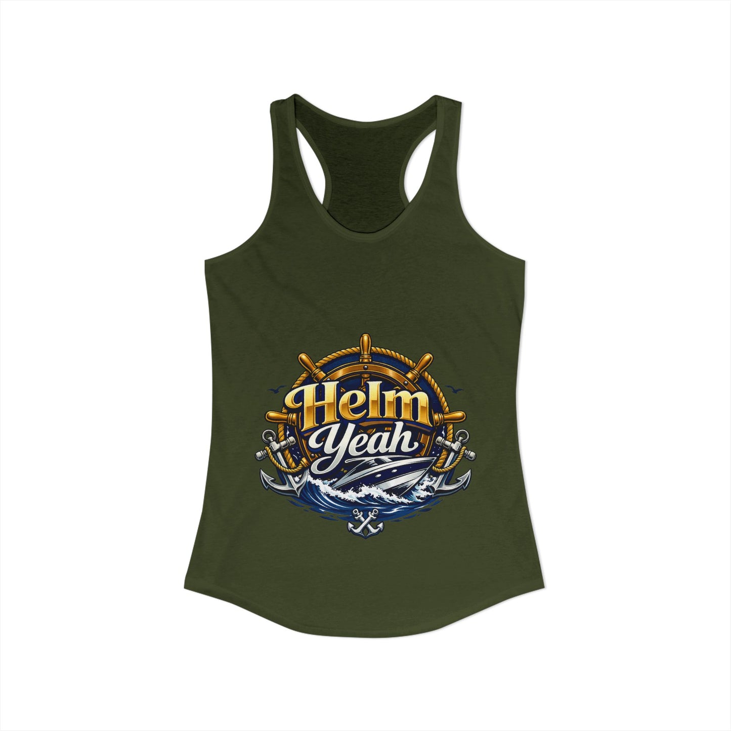 Helm Yeah Women's Racerback Tank