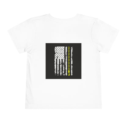 Thin Yellow Line Toddler Unisex Short Sleeve Crewneck Tee