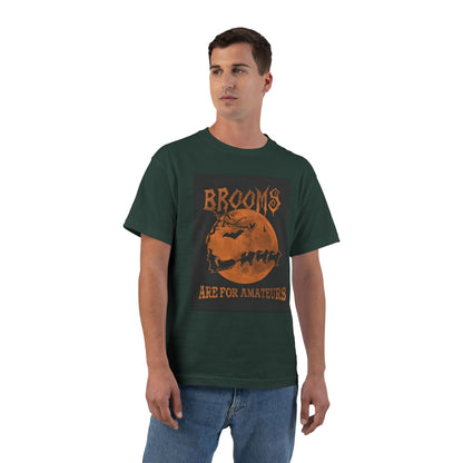 Brooms Are For Amateurs Men's Short-Sleeve Crewneck Tee