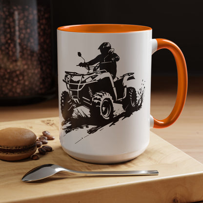 Slingin' Mud Quad 2-Tone Coffee Mug