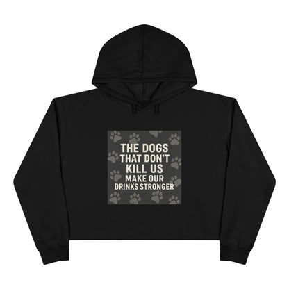 Drinks Stronger Women's Crop Hoodie