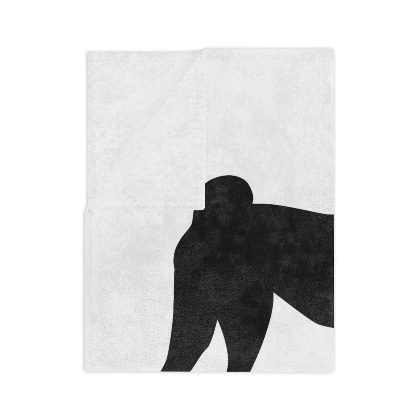 Basenji Silhouette Velveteen Microfiber Blanket
