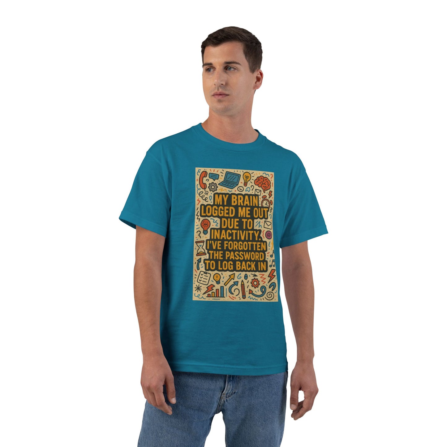 Logged Out Men's Short-Sleeve Crewneck Tee