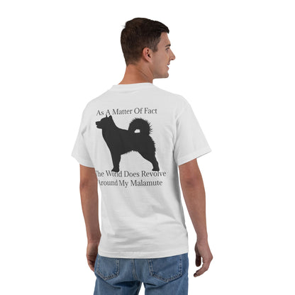 Matter Of Fact Malamute Men's Short-Sleeve Crewneck Tee