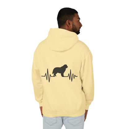 My Heart Beats For Newfies Unisex Lightweight Hoodie