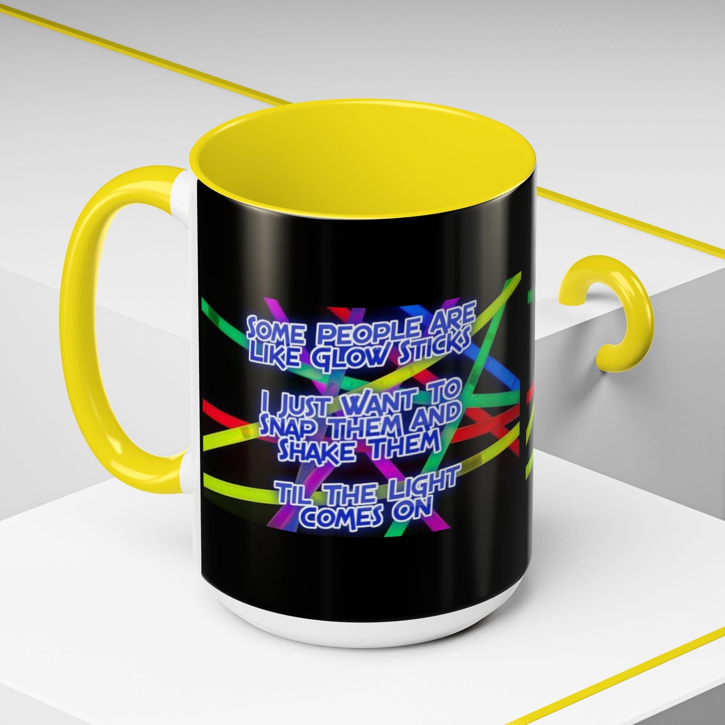 Glow Sticks 2-Tone Coffee Mug