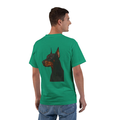 Doberman Head Men's Short-Sleeve Crewneck Tee