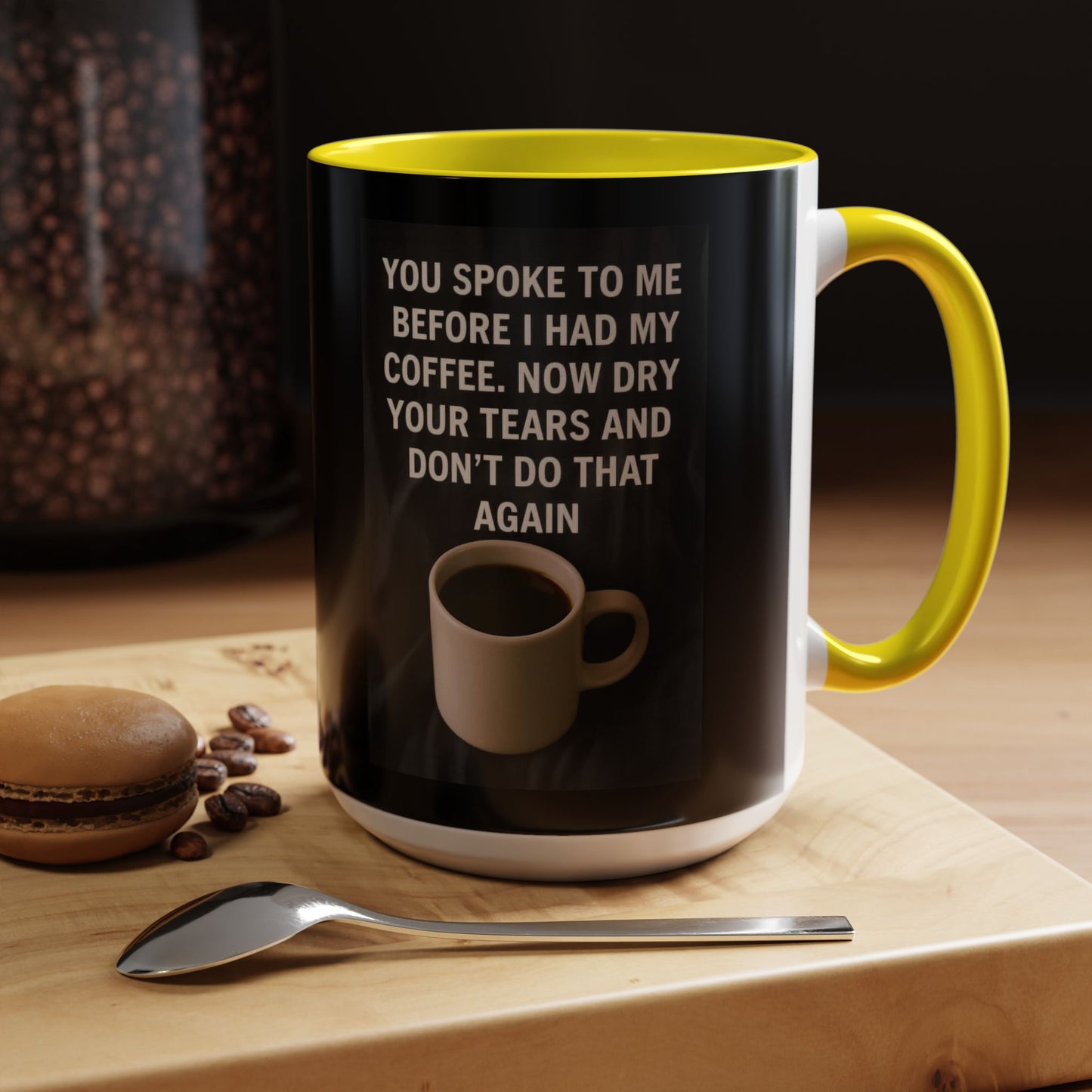 Dry Your Tears 2-Tone Coffee Mug