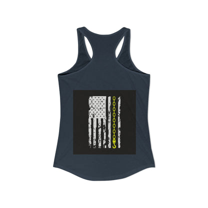 Thin Yellow Line Women's Racerback Tank