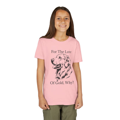 For The Love Of Gold Youth Unisex Short Sleeve Crewneck Tee