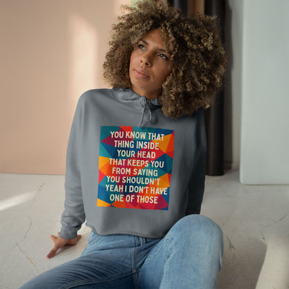 No Filter Women's Crop Hoodie