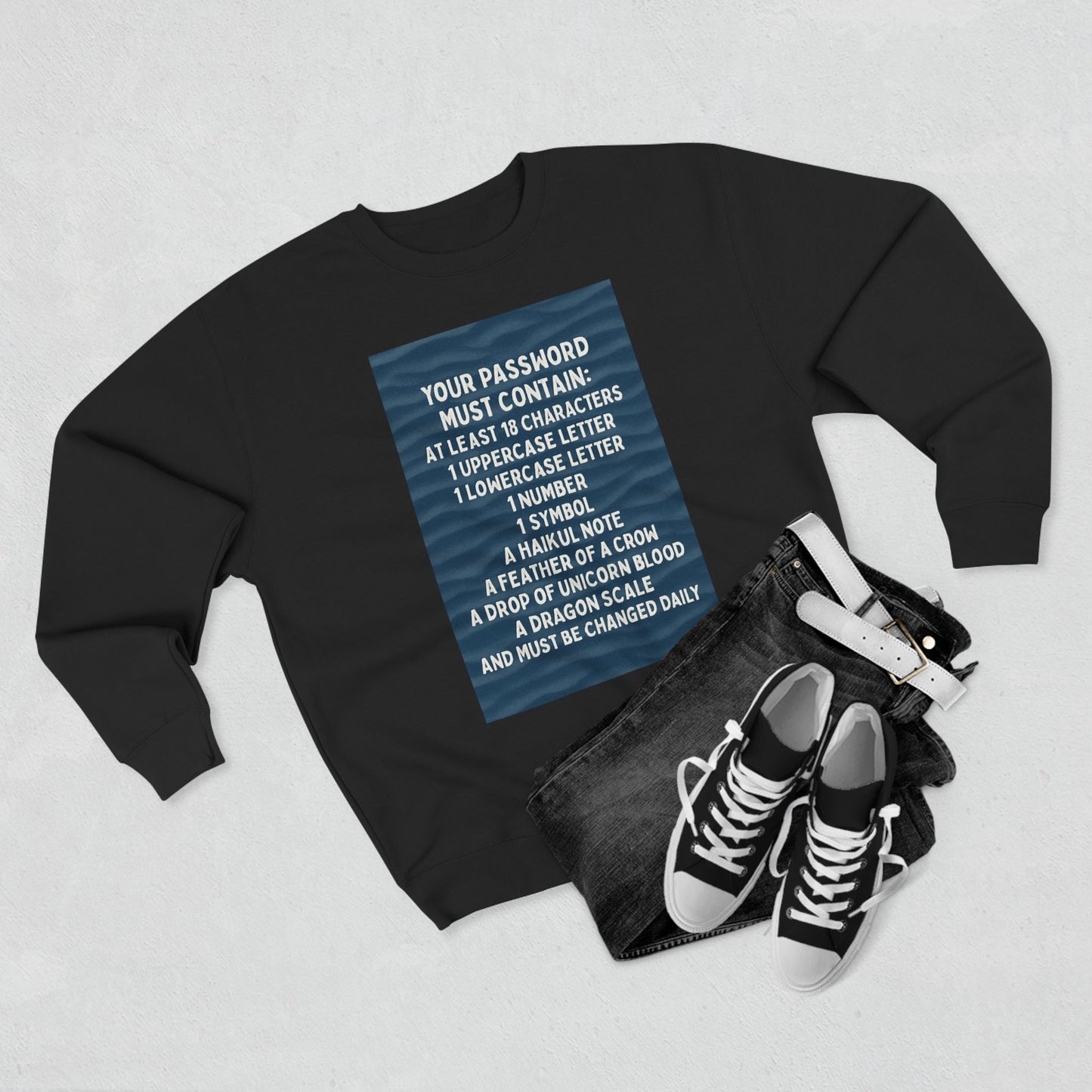 Password Unisex Crewneck Sweatshirt