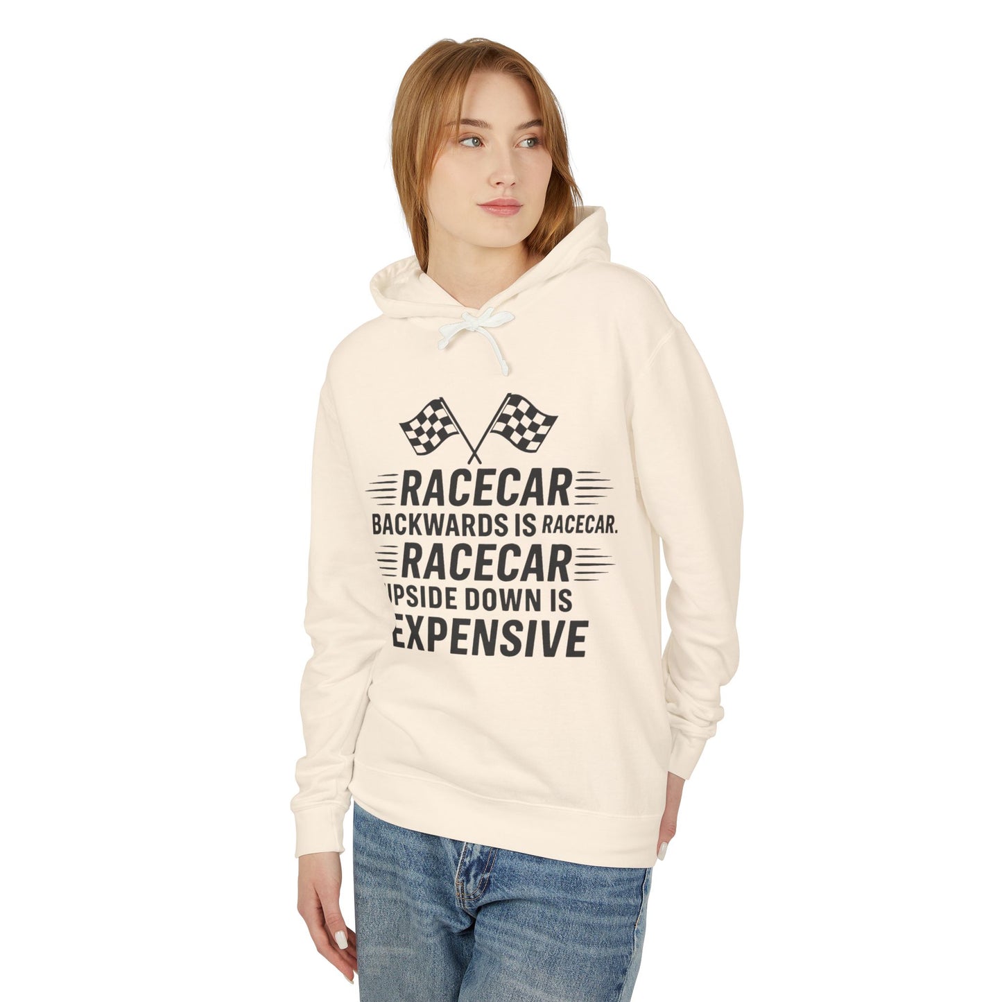 Racecar Backwards Unisex Lightweight Hoodie