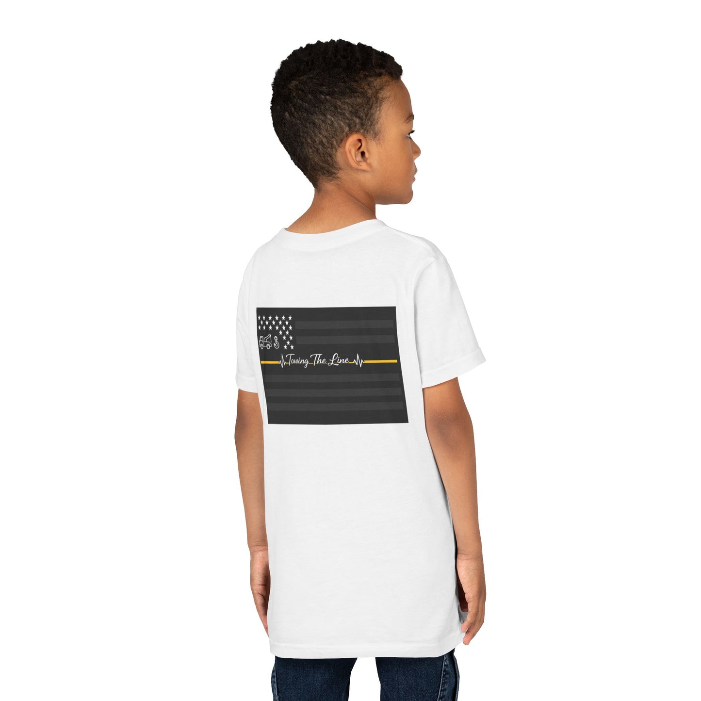 Thin Yellow Line Youth Unisex Short Sleeve Crewneck Tee