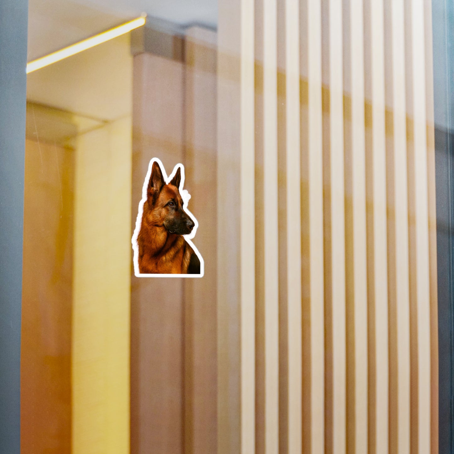 German Shepherd Head Vinyl Decal
