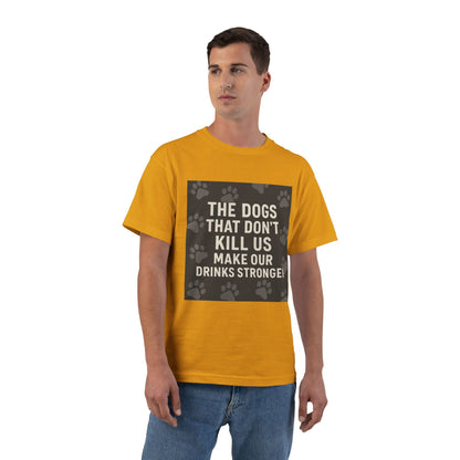 Drinks Stronger Men's Short-Sleeve Crewneck Tee