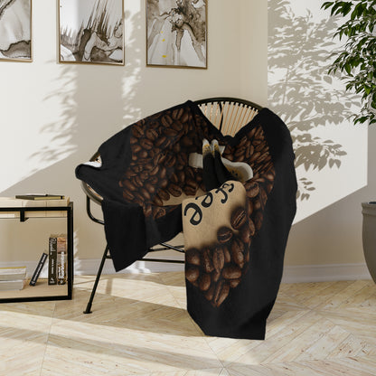 Coffee Definition Velveteen Microfiber Blanket
