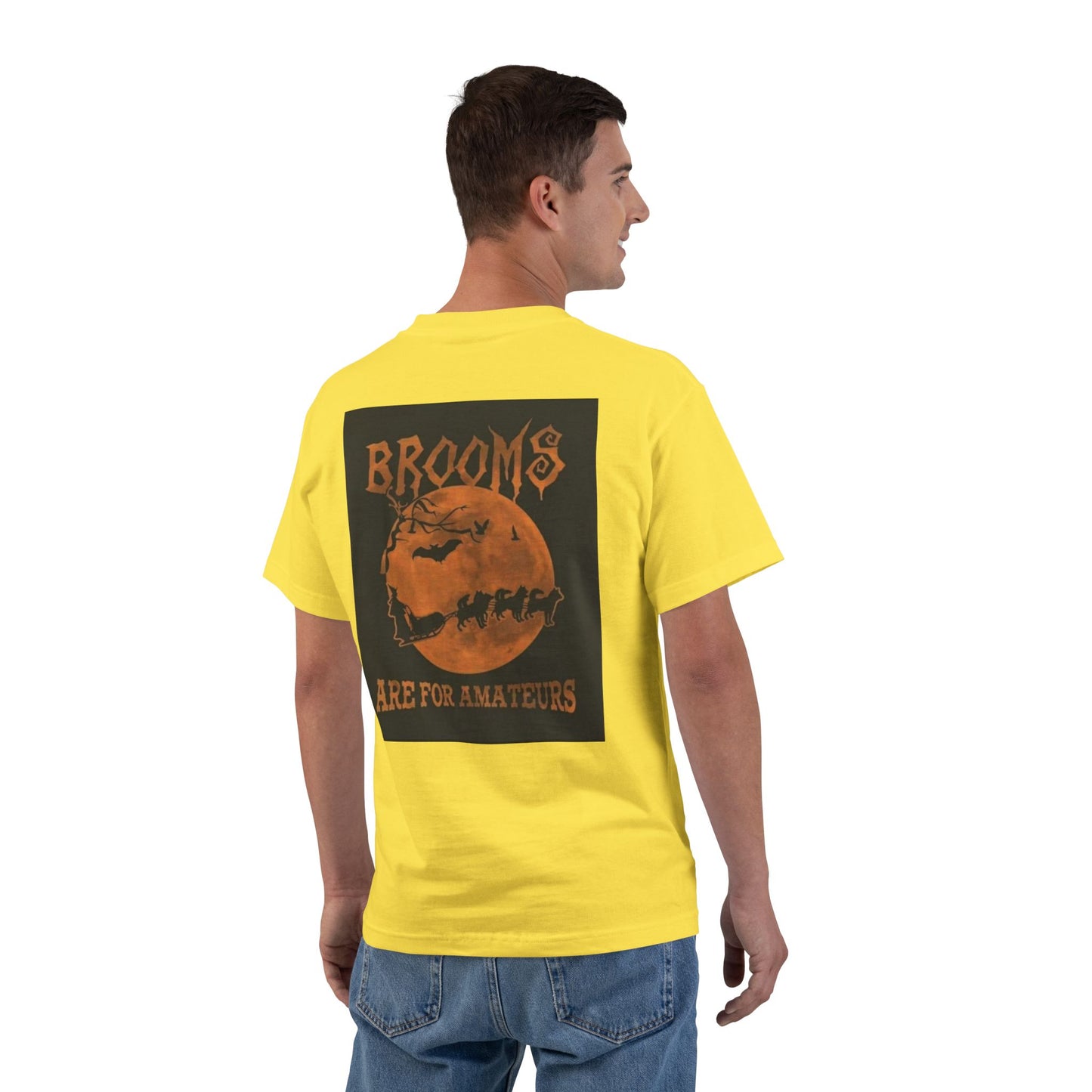 Brooms Are For Amateurs Men's Short-Sleeve Crewneck Tee