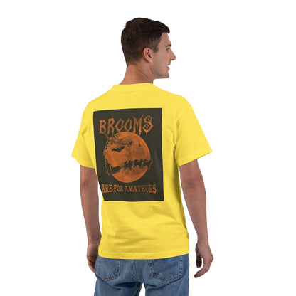Brooms Are For Amateurs Men's Short-Sleeve Crewneck Tee