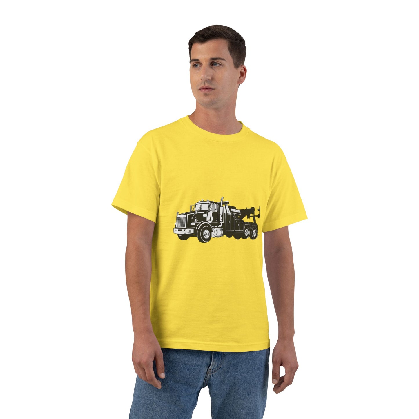 Heavy Tow Truck Men's Short-Sleeve Crewneck Tee