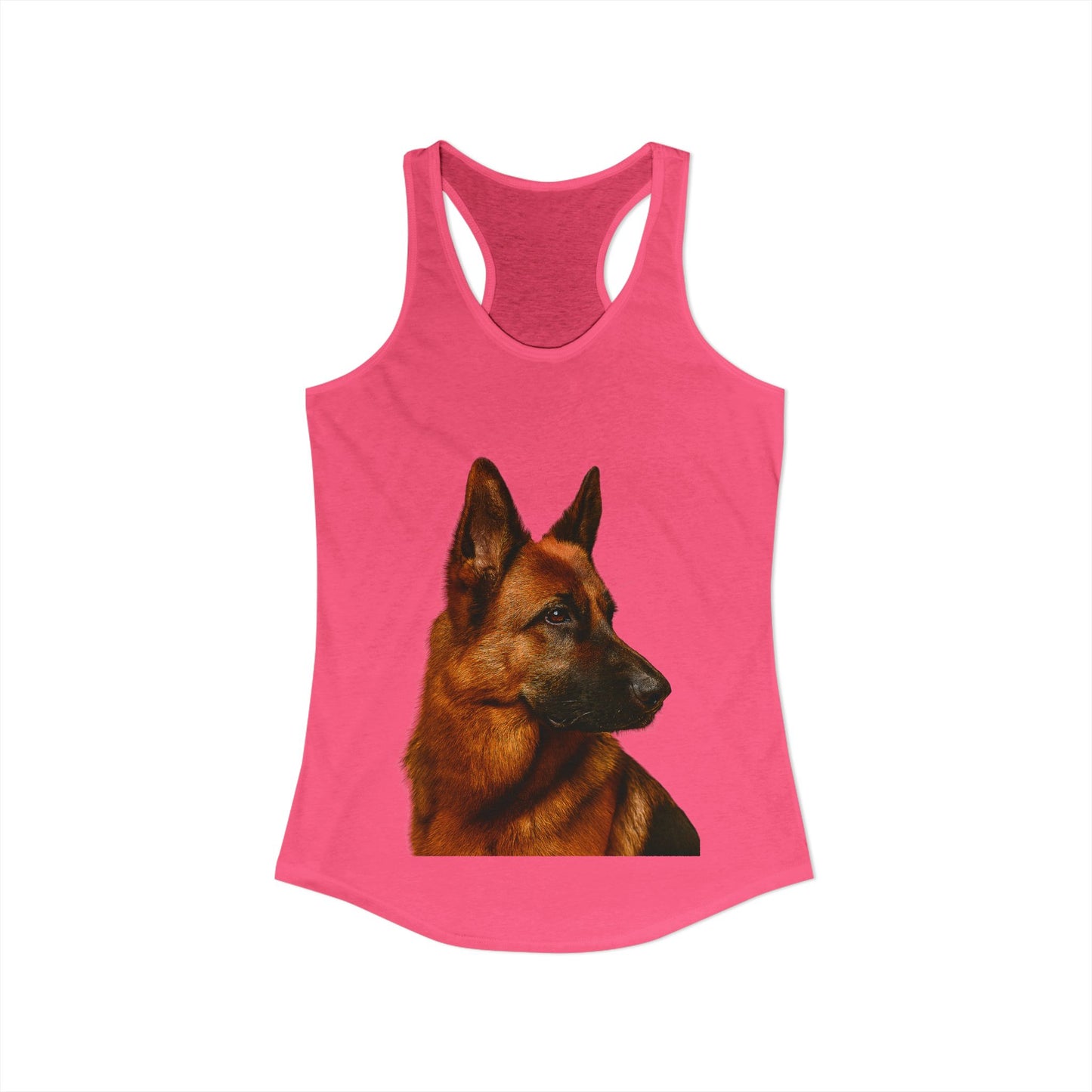 German Shepherd Head Women's Racerback Tank