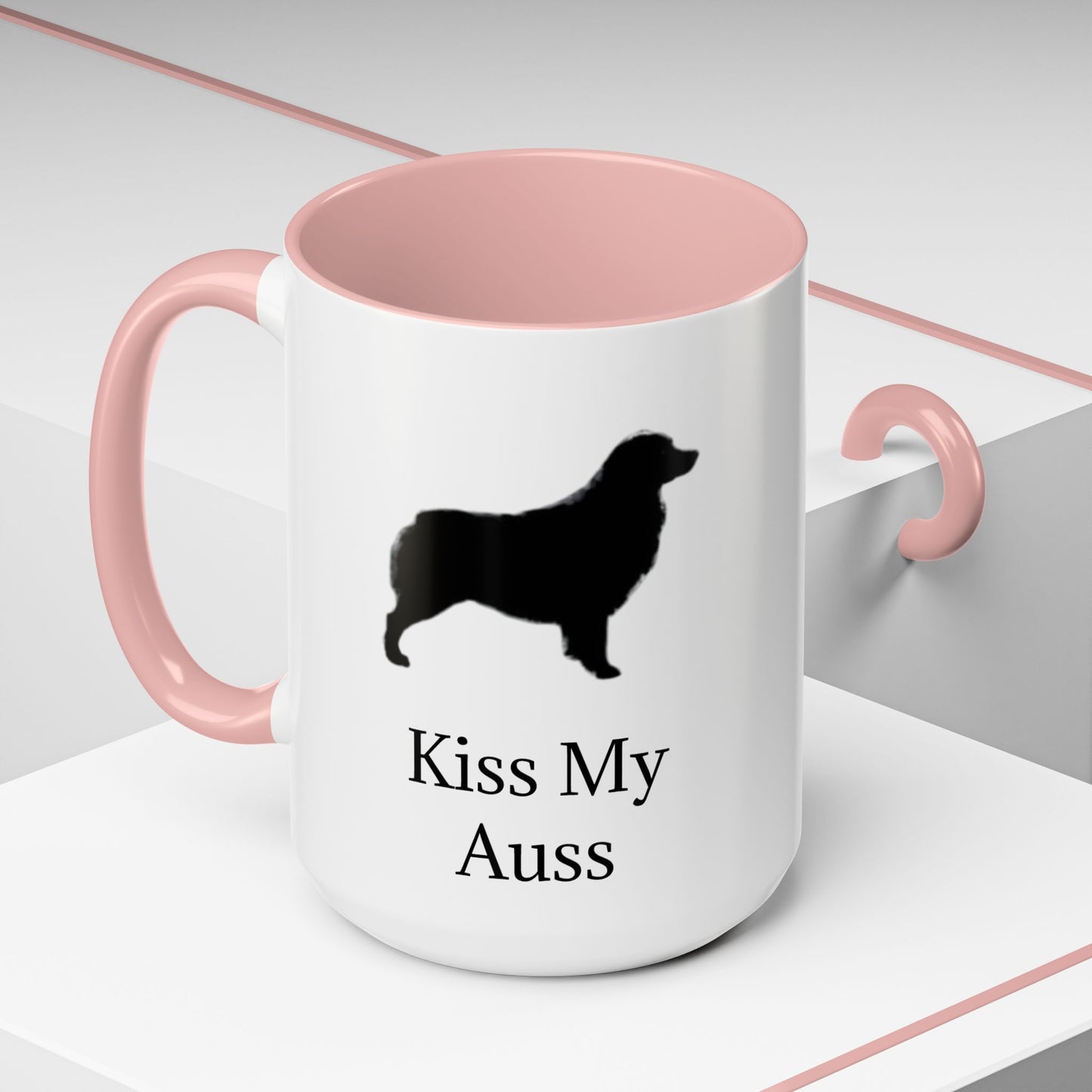 Kiss My Auss 2-Tone Coffee Mug