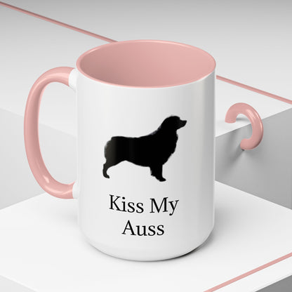 Kiss My Auss 2-Tone Coffee Mug
