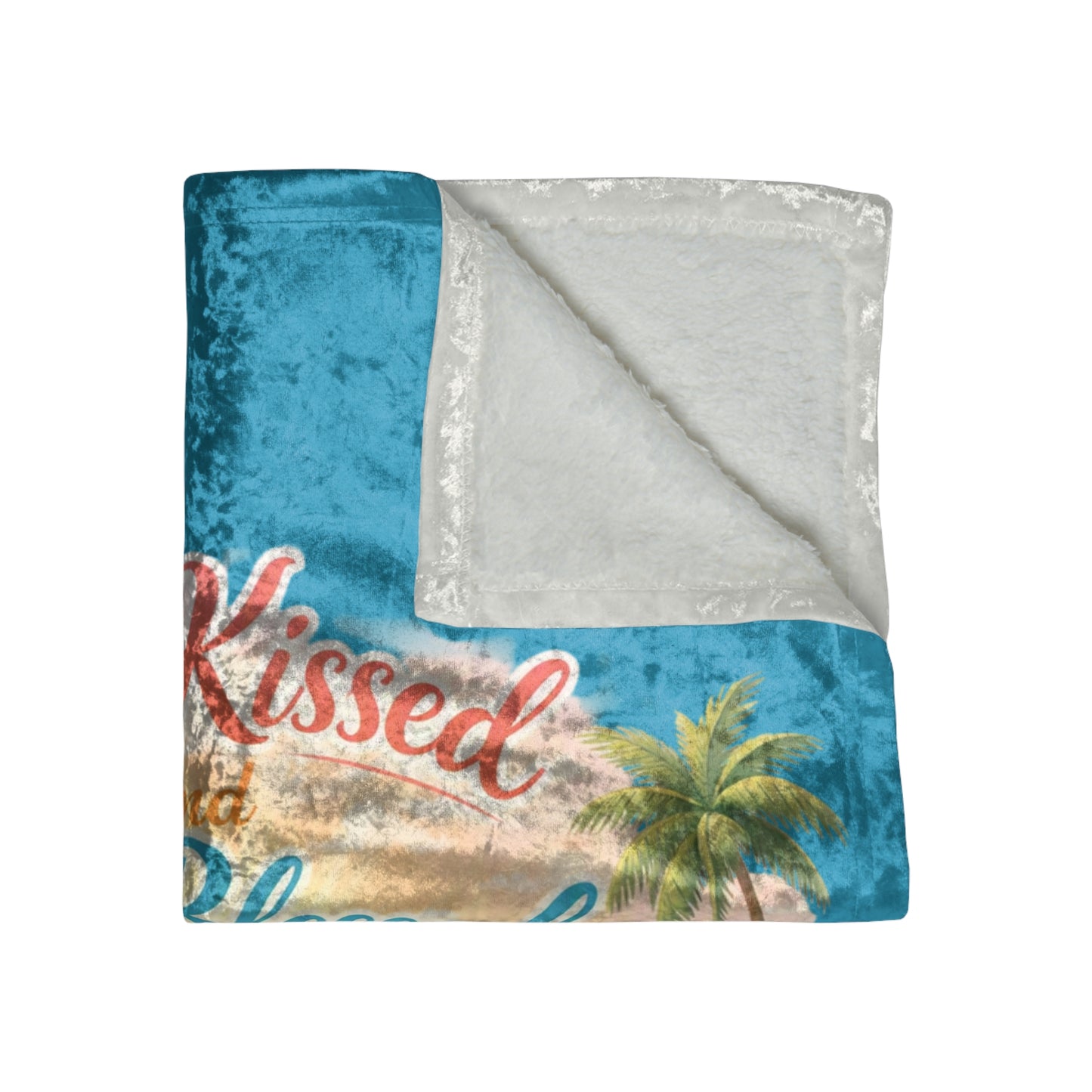 Sun Kissed Crushed Velvet Blanket