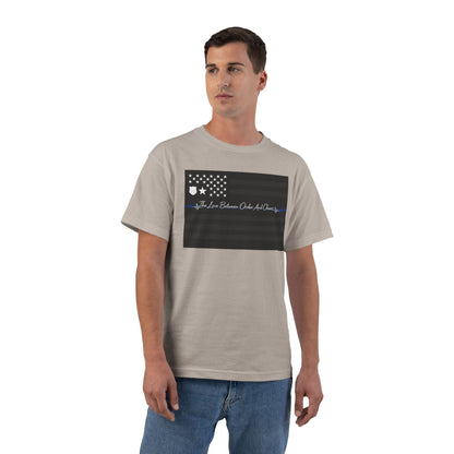 Thin Blue Line Men's Short-Sleeve Crewneck Tee