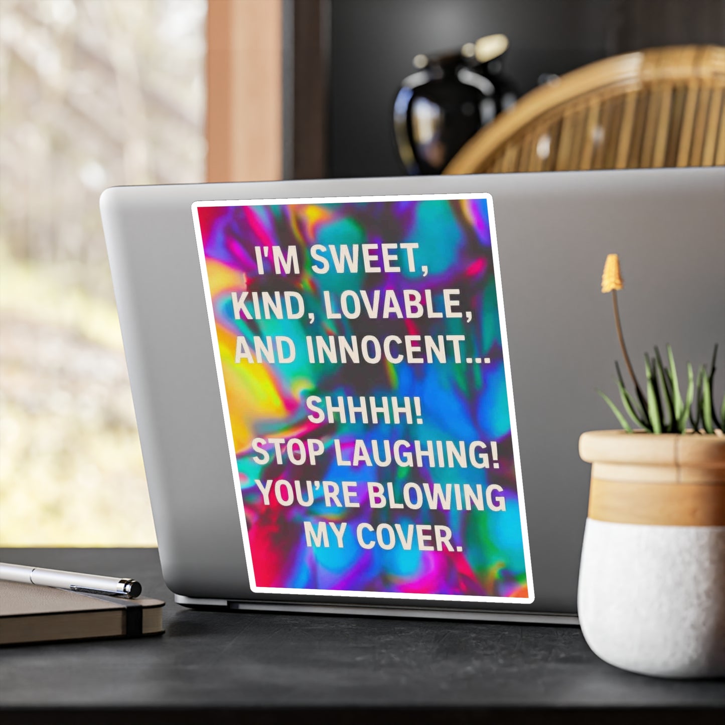 Blowing My Cover Vinyl Decal
