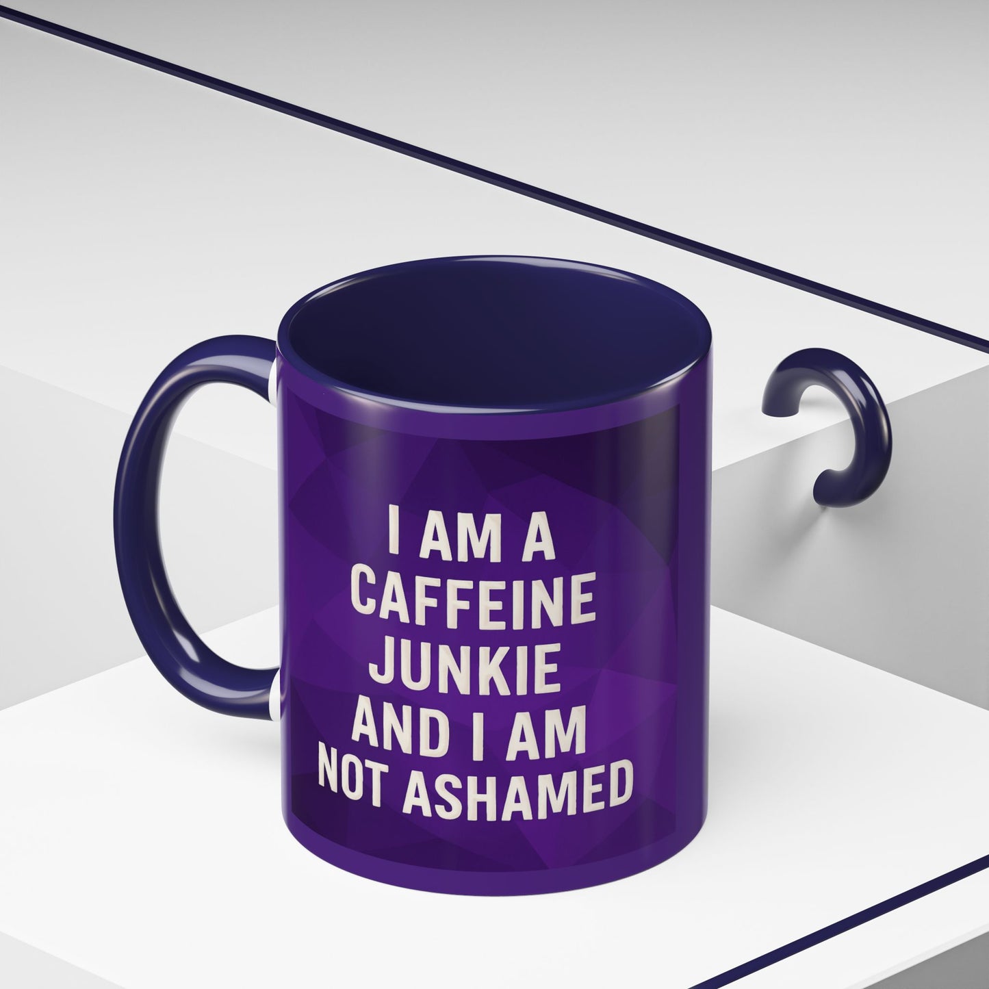 Caffeine Junkie 2-Tone Coffee Mug
