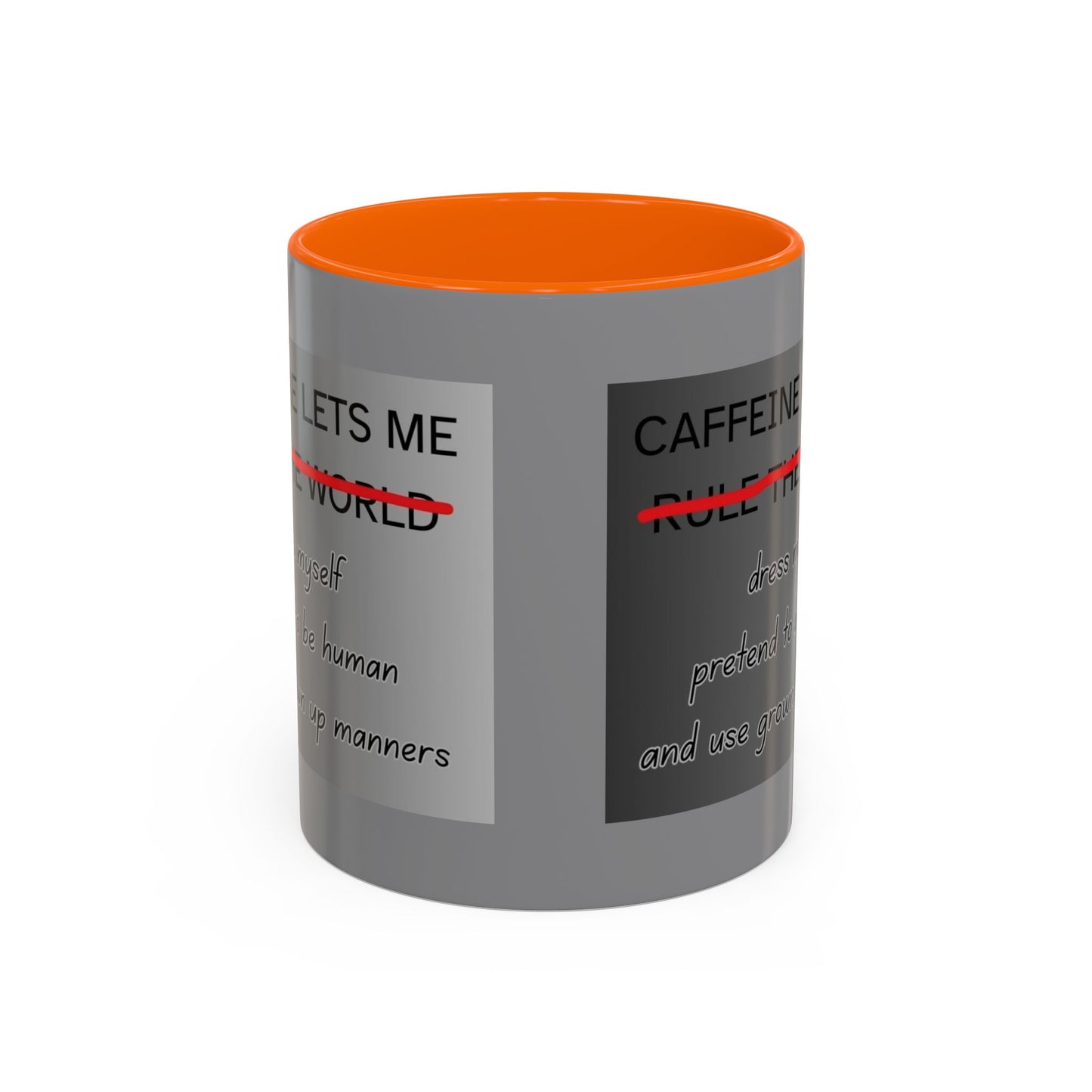 Caffeine Lets Me 2-Tone Coffee Mug
