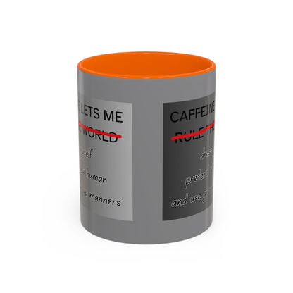 Caffeine Lets Me 2-Tone Coffee Mug